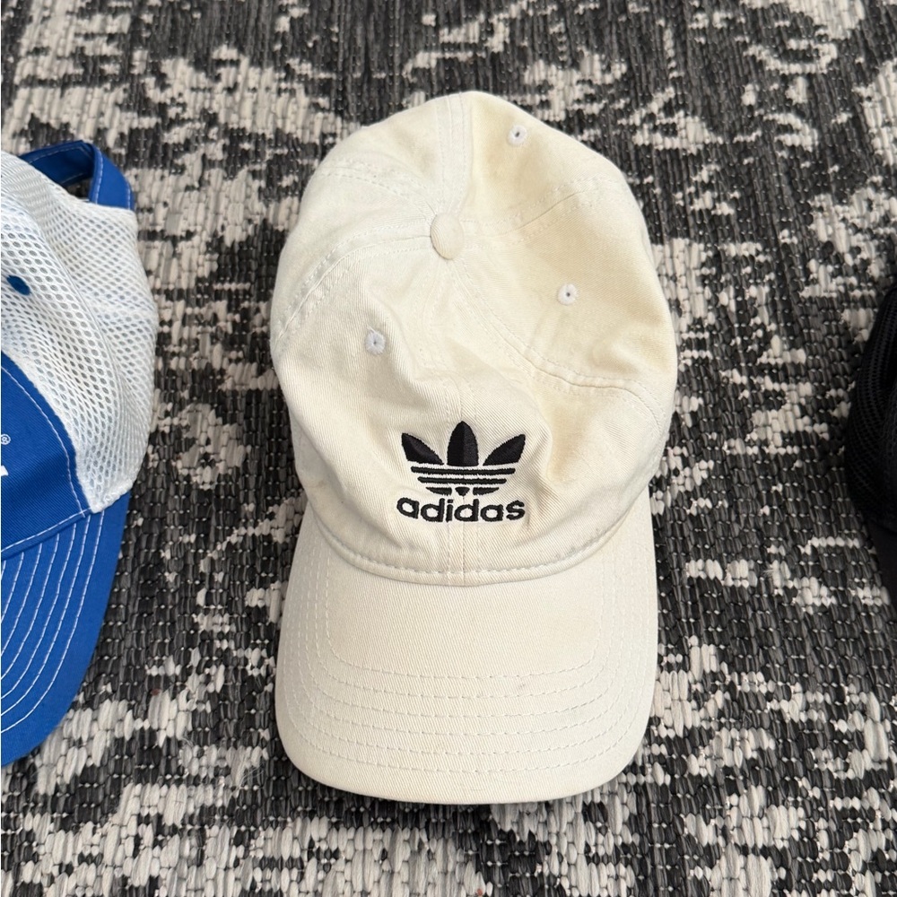 Adidas Off-White Cap with Black Logo